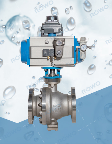 不鏽鋼固定球閥（氣動）